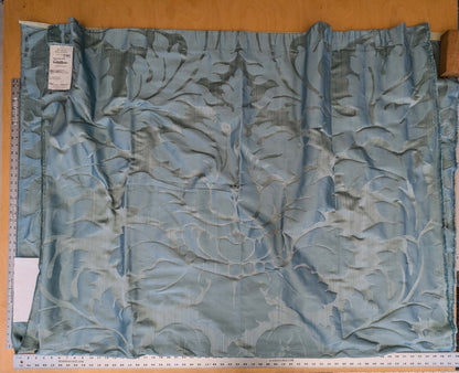 9 EV52 2.4y x 57"wide Scalamandre Old World Weavers Villa Regina Damask Blue 100% Silk Renaissance MSRP USD500+