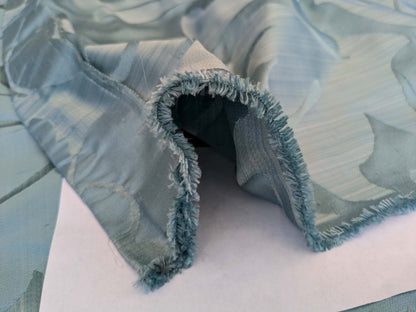 9 EV52 2.4y x 57"wide Scalamandre Old World Weavers Villa Regina Damask Blue 100% Silk Renaissance MSRP USD500+