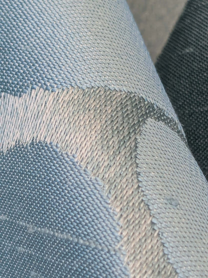 9 EV52 2.4y x 57"wide Scalamandre Old World Weavers Villa Regina Damask Blue 100% Silk Renaissance MSRP USD500+