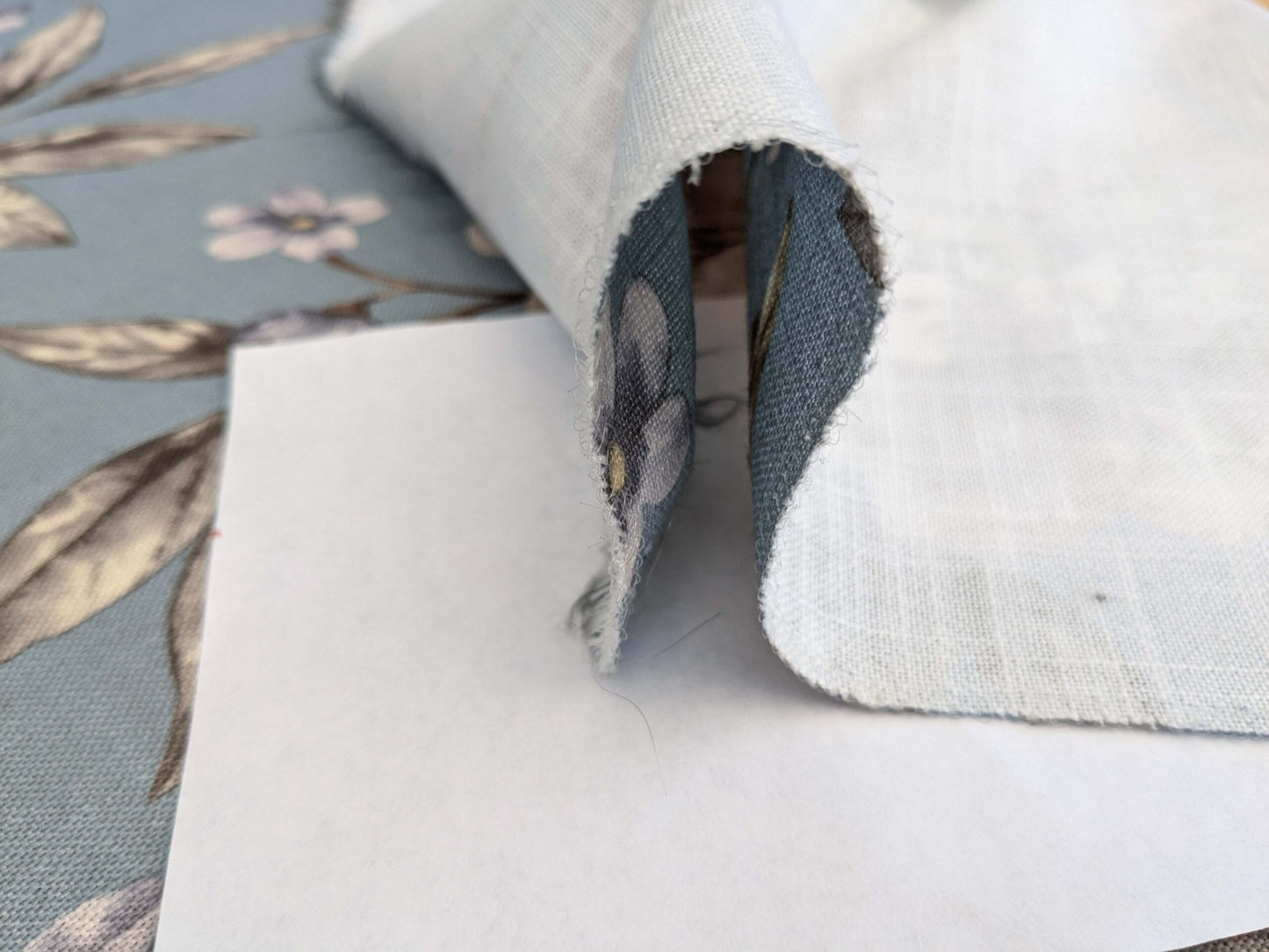 13 EV52 1.2y x 57"wide Scalamandre Roseland Cottage Bluestone Floral Print Botanical Polyester