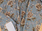 13 EV52 1.2y x 57"wide Scalamandre Roseland Cottage Bluestone Floral Print Botanical Polyester