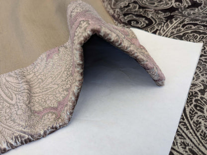 15 EV52 1.2y x 55"wide Scalamandre Palermo Velvet Paisley Amethyst Purple Printed Velvet Botanical Foliage MSRP USD610/y