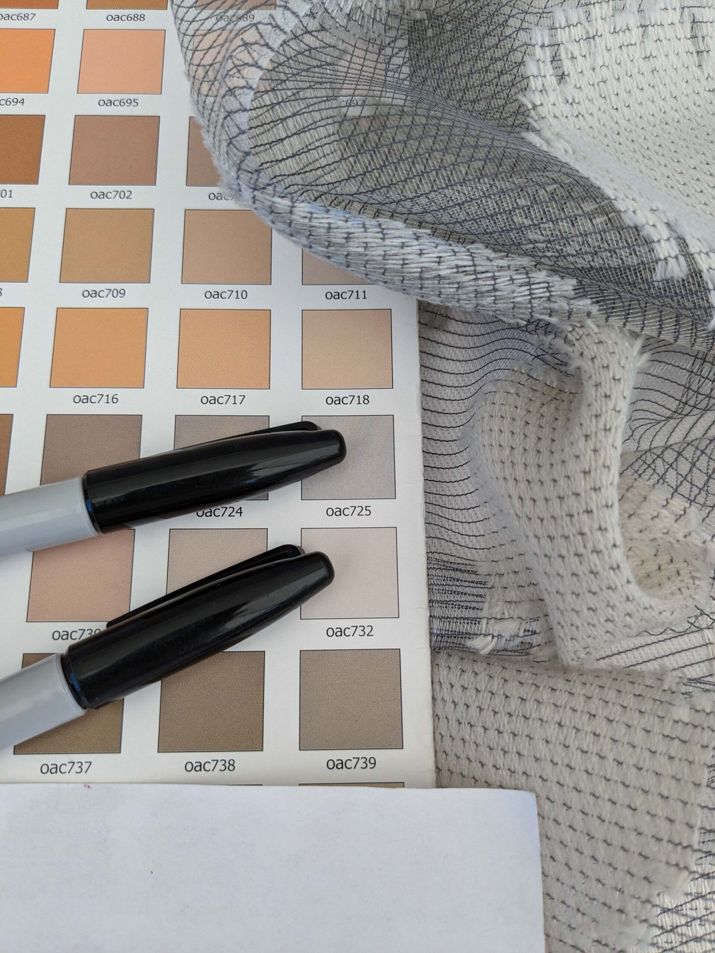 19 EV52 2.4y x 55"wide Scalamandre Christian Fischbacher Gemme Grey Sheer Dot Circle