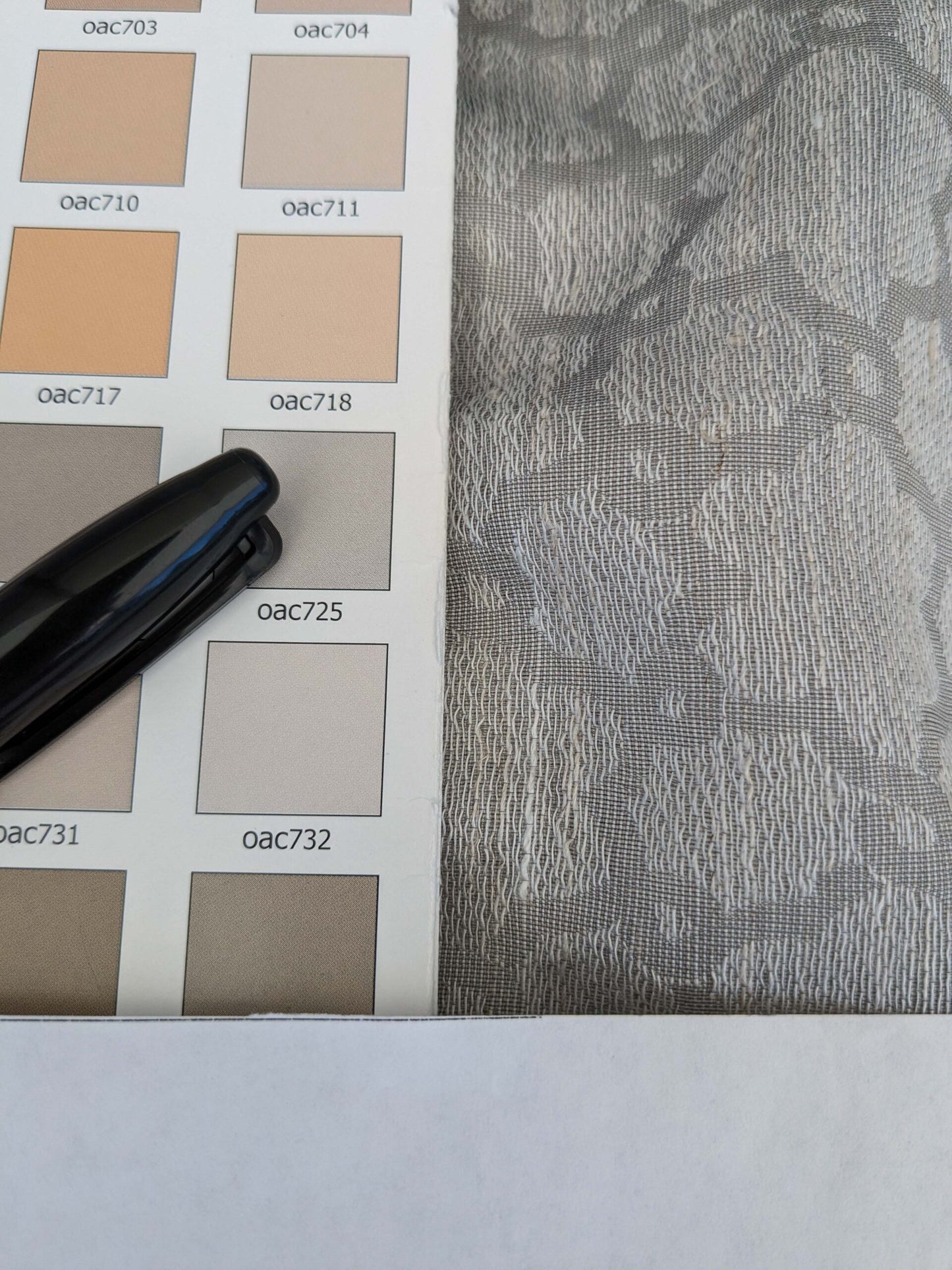 20 EV52 2.4y x 55"wide Scalamandre Christian Fischbacher Julie Light Gray Sheer Small Scale