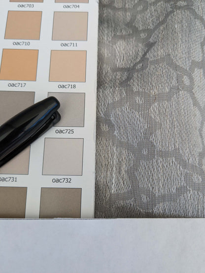 20 EV52 2.4y x 55"wide Scalamandre Christian Fischbacher Julie Light Gray Sheer Small Scale