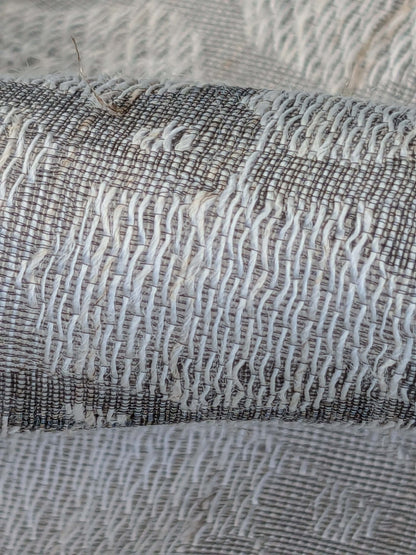 20 EV52 2.4y x 55"wide Scalamandre Christian Fischbacher Julie Light Gray Sheer Small Scale