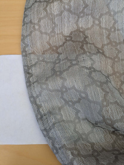 20 EV52 2.4y x 55"wide Scalamandre Christian Fischbacher Julie Light Gray Sheer Small Scale