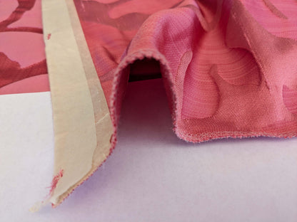 1 EV53 26"x 27" Square Scalamandre Old World Weavers Villa Regina Damask Petal Pink 100% Silk Renaissance MSRP USD500+