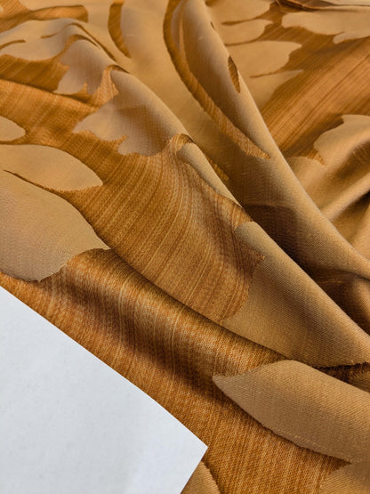 3 EV53 26"x 27" Square Scalamandre Old World Weavers Villa Regina Damask Spice Brown 100% Silk Renaissance MSRP USD500+