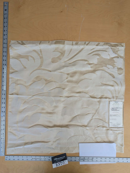 4 EV53 26"x 27" Square Scalamandre Old World Weavers Villa Regina Damask Ivory White 100% Silk Renaissance MSRP USD500+