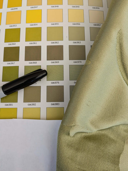 7 EV53 26"x 27" Square Scalamandre Old World Weavers Villa Regina Damask Pistachio Green 100% Silk Renaissance MSRP USD500+