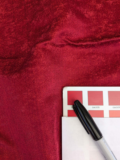 8 EV53 26"x 26" Square Scalamandre Old World Weavers Villa Regina Texture Scarlet Red Silk Viscose Solid  MSRP USD500+/y