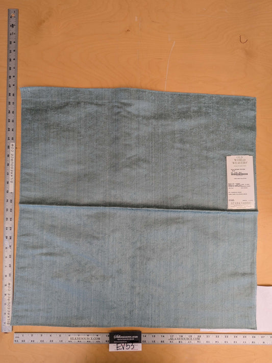 10 EV53 26"x 27" Square Scalamandre Old World Weavers Villa Regina Texture Blue Silk Viscose Solid  MSRP USD500+/y