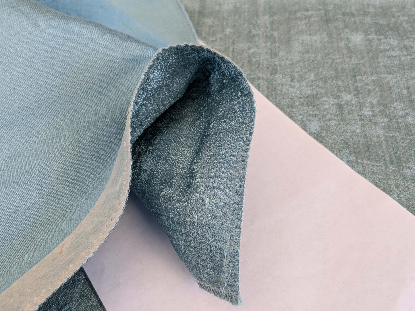 10 EV53 26"x 27" Square Scalamandre Old World Weavers Villa Regina Texture Blue Silk Viscose Solid  MSRP USD500+/y