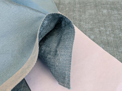 10 EV53 26"x 27" Square Scalamandre Old World Weavers Villa Regina Texture Blue Silk Viscose Solid  MSRP USD500+/y