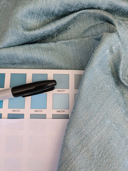 10 EV53 26"x 27" Square Scalamandre Old World Weavers Villa Regina Texture Blue Silk Viscose Solid  MSRP USD500+/y