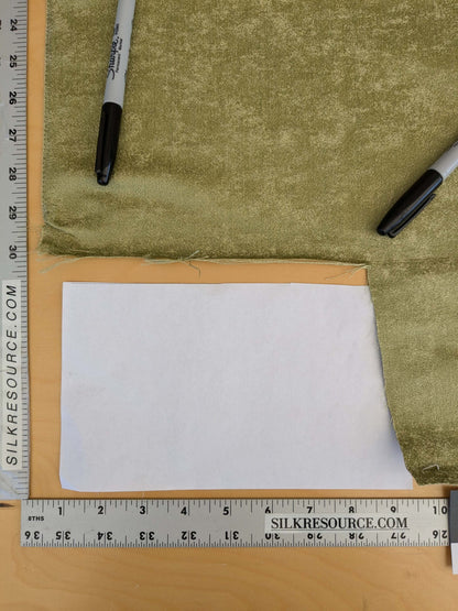 11 EV53 26"x 27" Square Scalamandre Old World Weavers Villa Regina Texture Pistachio Green Silk Viscose Solid  MSRP USD500+/y