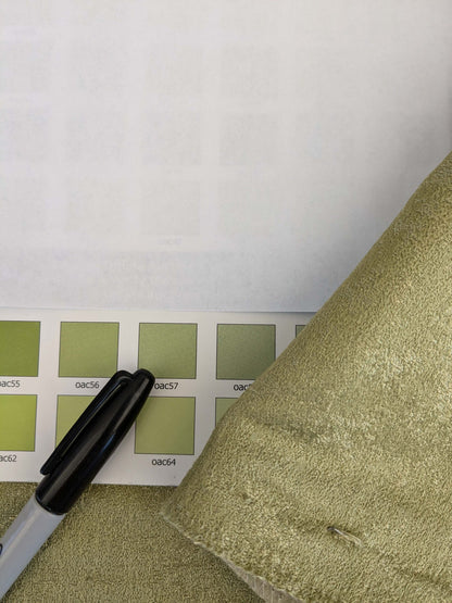 11 EV53 26"x 27" Square Scalamandre Old World Weavers Villa Regina Texture Pistachio Green Silk Viscose Solid  MSRP USD500+/y