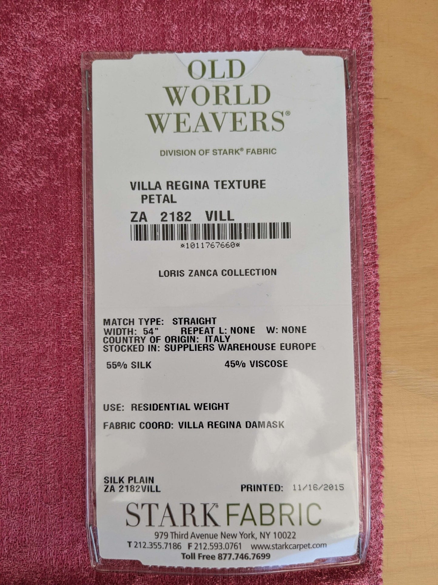 12 EV53 26"x 27" Square Scalamandre Old World Weavers Villa Regina Texture Petal Pink Silk Viscose Solid  MSRP USD500+/y