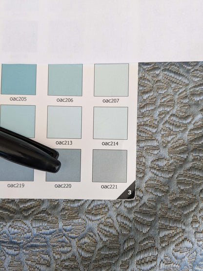 13 EV53 26"x 26" Square Scalamandre Old World Weavers Halley Sky Blue Gray Matelasse Small Scale Texture MSRP USD 1100+/y