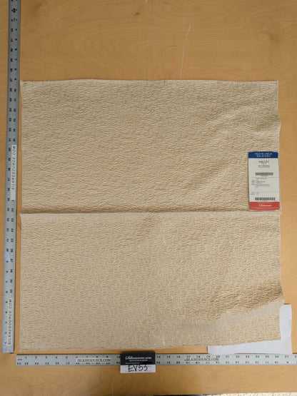 14 EV53 27"x 27" Square Scalamandre Old World Weavers Halley Straw Ivory Matelasse Small Scale Texture MSRP USD 1100+/y