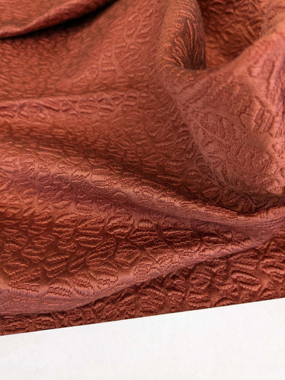 17 EV53 27"x 27" Square Scalamandre Old World Weavers Halley Brick Orange Matelasse Small Scale Texture MSRP USD 1100+/y