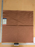 19 EV53 27"x 26" Square Scalamandre Old World Weavers Halley Rose Brick Brown Matelasse Small Scale Texture MSRP USD 1100+/y