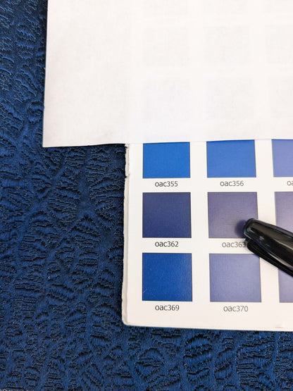 21 EV53 Square Scalamandre Old World Weavers Halley Sapphire Blue Matelasse Small Scale Texture MSRP USD 1100+/y