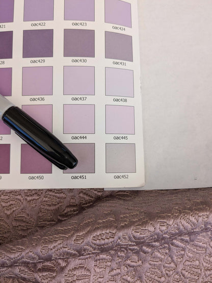 22 EV53 Square Scalamandre Old World Weavers Halley Lilac Purple Matelasse Small Scale Texture MSRP USD 1100+/y