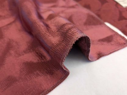 24 EV53 Square Scalamandre Christian Fischbacher Sunset Park Wine Deep Red Botanical Foliage MSRP USD350+