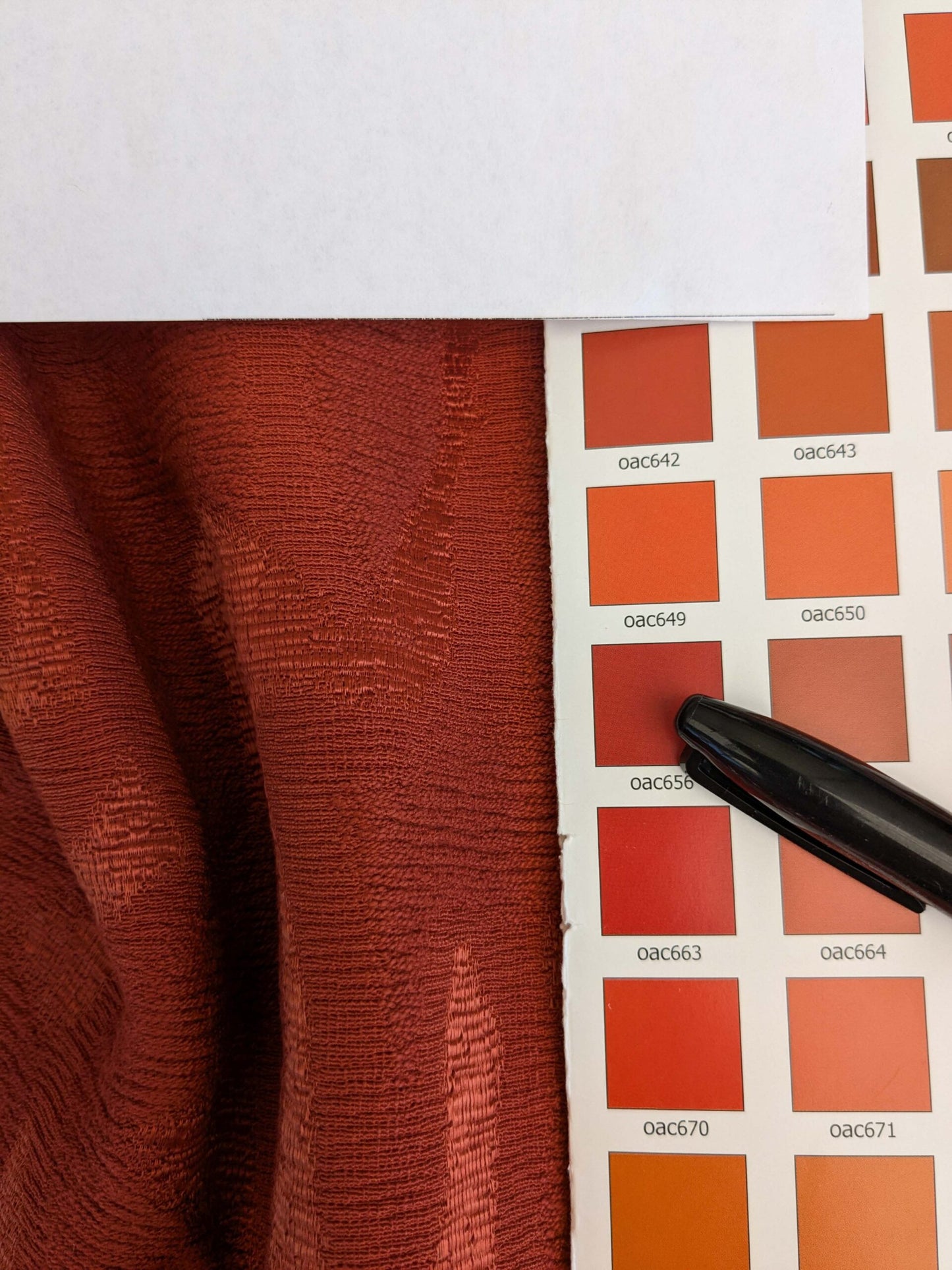 26 EV53 Square Scalamandre Christian Fischbacher Sunset Park Persimmon Red Botanical Foliage MSRP USD350+