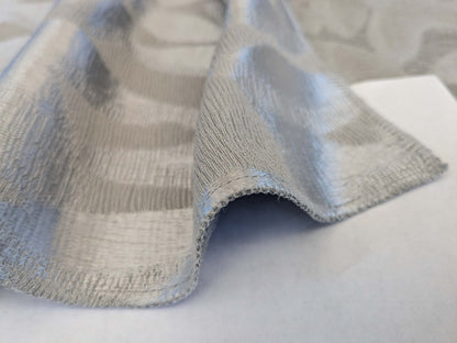 28 EV53 Square Scalamandre Christian Fischbacher Sunset Park Silver Gray Botanical Foliage MSRP USD350+