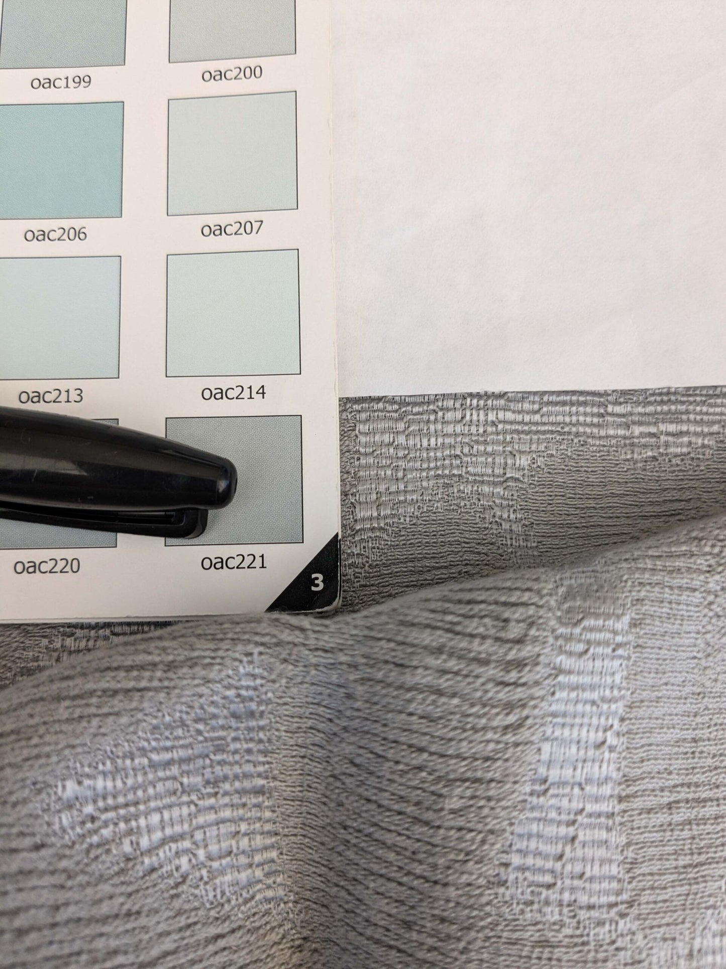 28 EV53 Square Scalamandre Christian Fischbacher Sunset Park Silver Gray Botanical Foliage MSRP USD350+