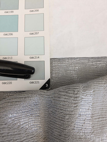 28 EV53 Square Scalamandre Christian Fischbacher Sunset Park Silver Gray Botanical Foliage MSRP USD350+