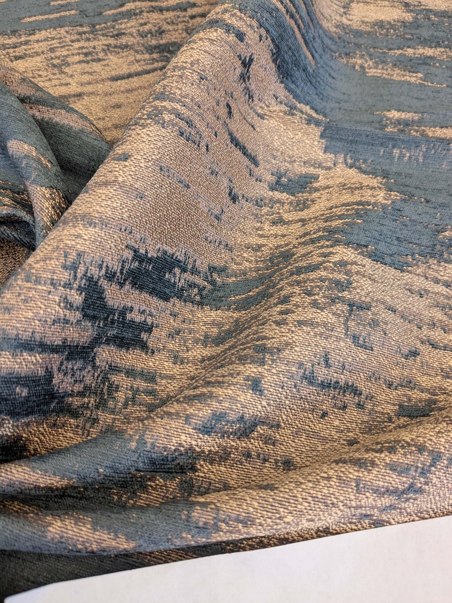 30 EV53 Square Scalamandre Christian Fischbacher Verona Cadet Blue Abstract MSRP USD 400+/y