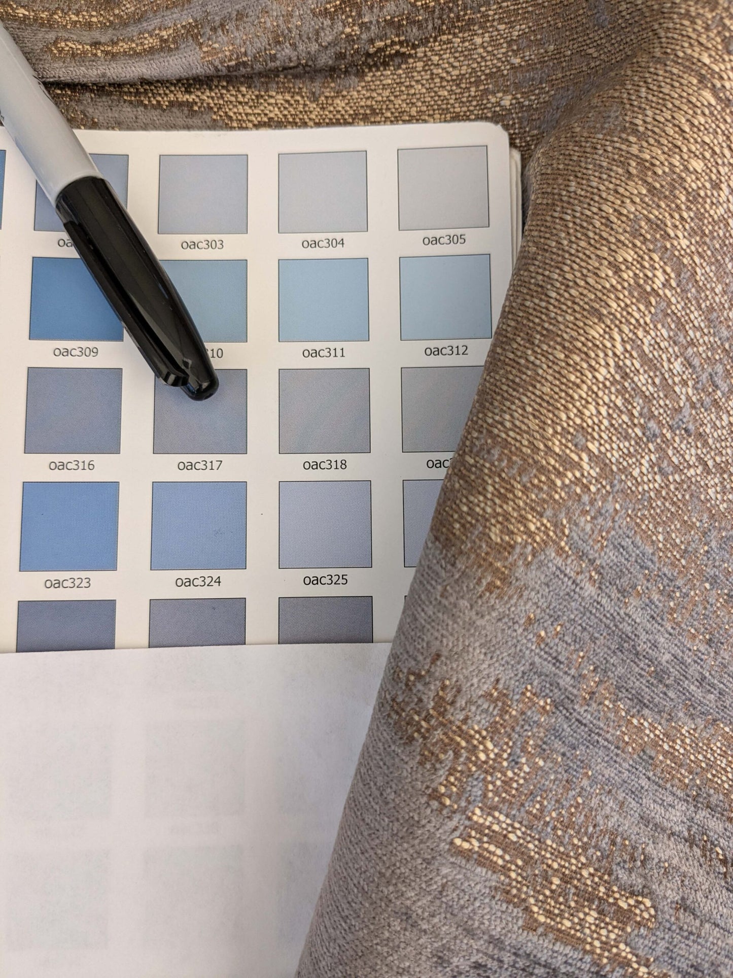 31 EV53 Square Scalamandre Christian Fischbacher Verona Smoke Gray Brown Abstract MSRP USD 400+/y