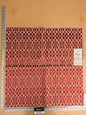 34 EV53 Square Scalamandre Aldeco Ryad Dyor Rubi Red Fretwork Lattice Geometric MSRP USD200+
