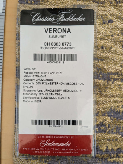 35 EV53 Square Scalamandre Christian Fischbacher Verona Sunburst Purple Brown Abstract MSRP USD 400+/y