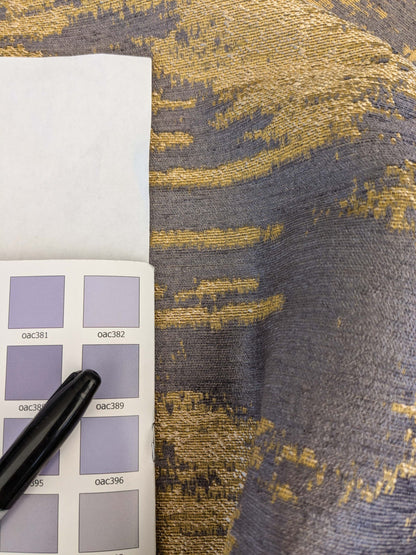 35 EV53 Square Scalamandre Christian Fischbacher Verona Sunburst Purple Brown Abstract MSRP USD 400+/y