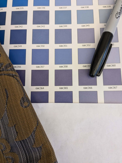 36 EV53 Square Scalamandre Lelievre Paris Athenais Etain Purple Brown Silk Wool Damask MSRP USD1082/y