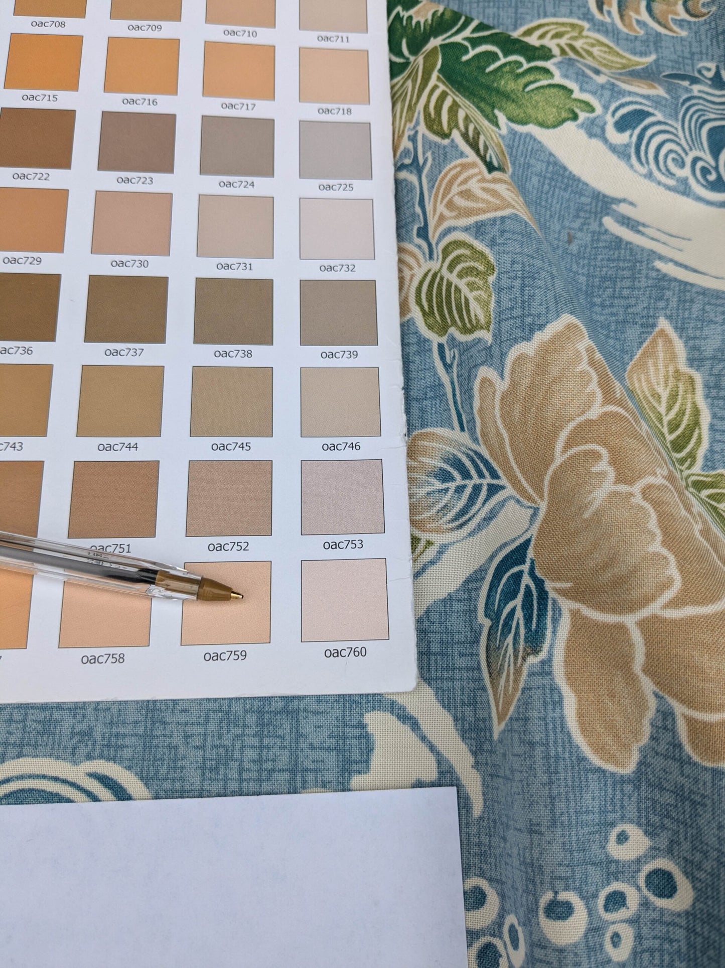 Brunschwig &amp; Fils Shishi Peony &amp; Chinese Lion On Turquoise Cotton MSRP USD 336/Y