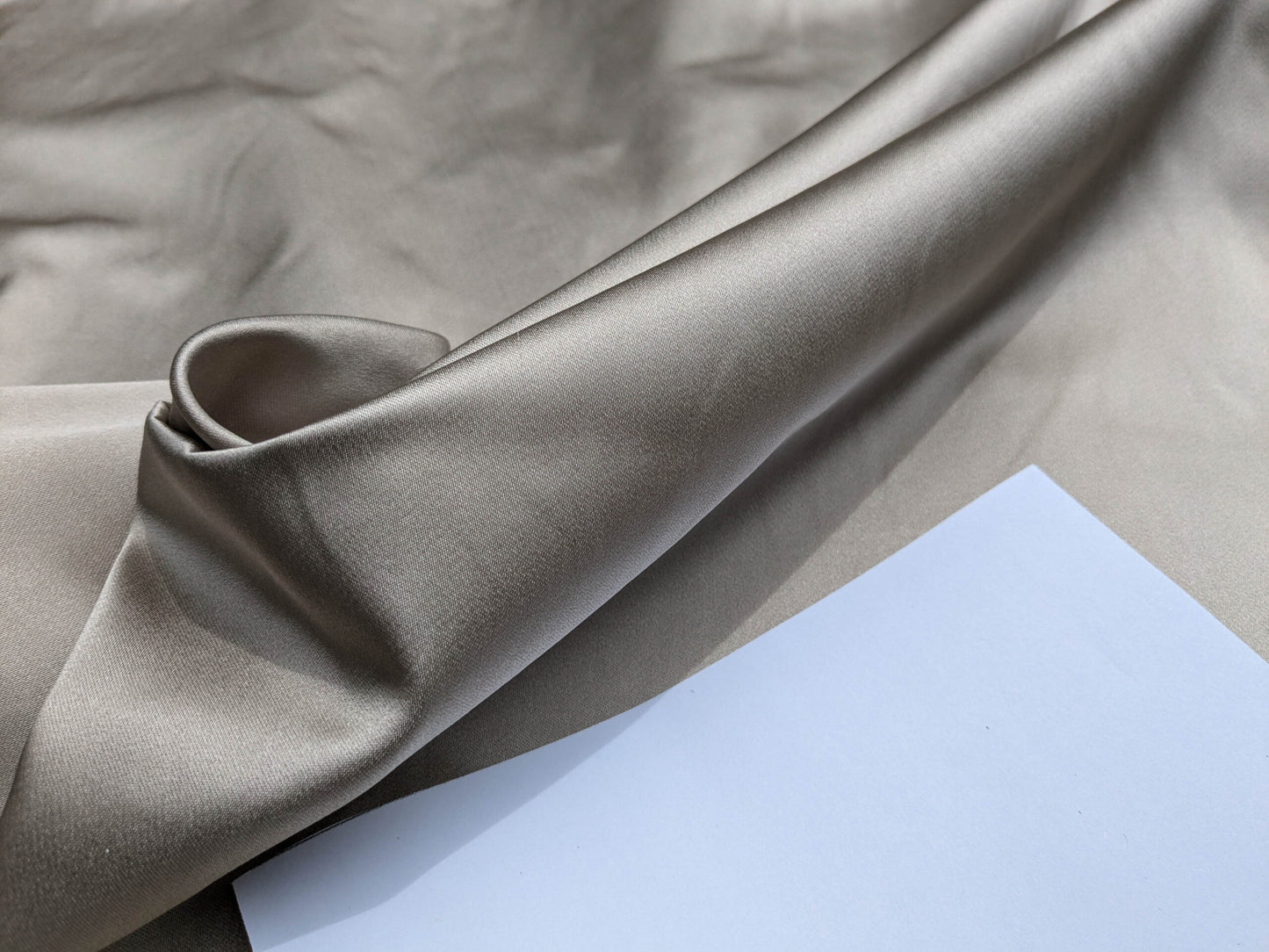 Clarence House Monceau Double Faced Duchess Satin Silk Cream/beige