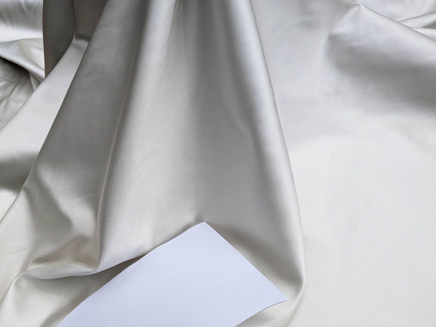 Clarence House Monceau Double Faced Duchess Satin Silk Cream/beige