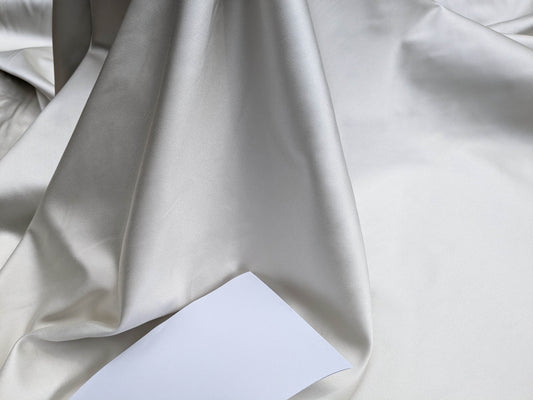 Clarence House Monceau Double Faced Duchess Satin Silk Cream/beige