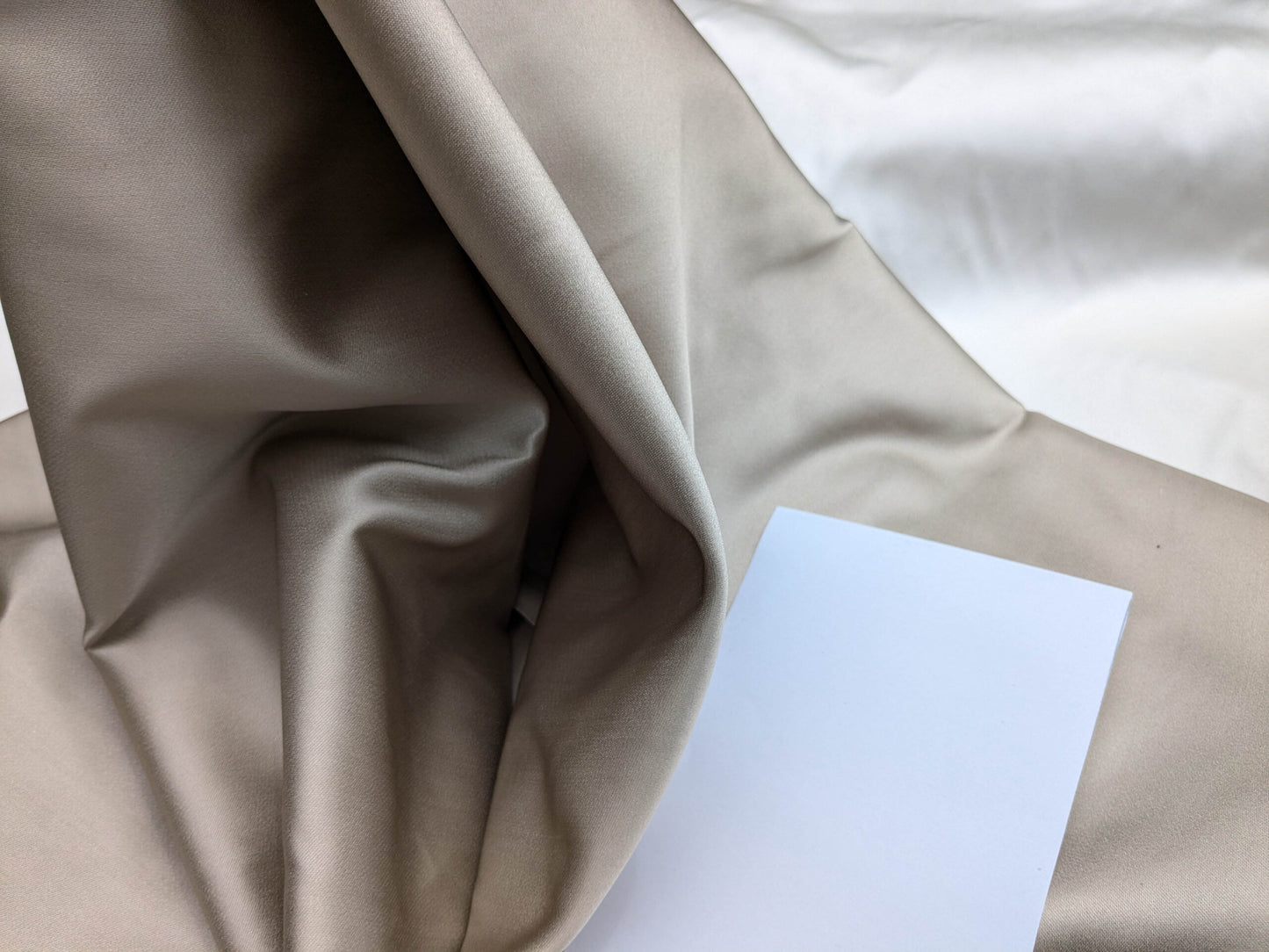 Clarence House Monceau Double Faced Duchess Satin Silk Cream/beige