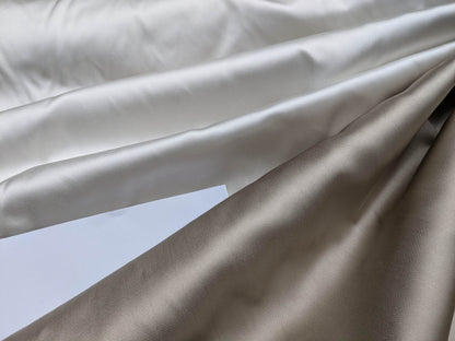 Clarence House Monceau Double Faced Duchess Satin Silk Cream/beige