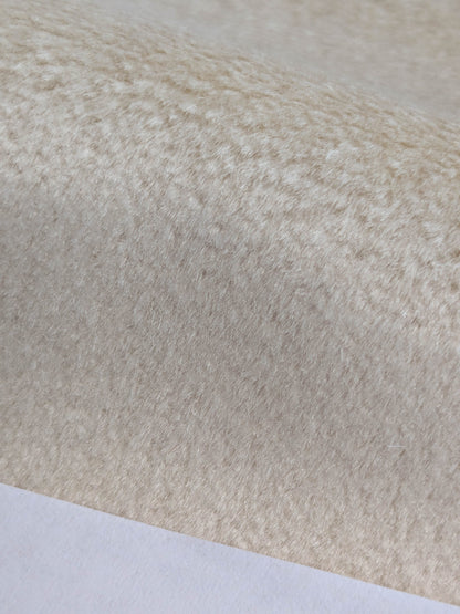 Hedy Silk and Mohair Ultimate Lux Velvet Hollywood Regency in Vanilla White MSRP USD $1000 +