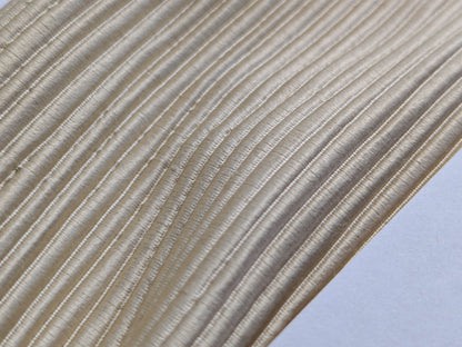 Tapestry Silk Ottoman Wide Ribbed Champagne White MSRP USD 600+/Yard