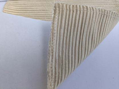 Tapestry Silk Ottoman Wide Ribbed Champagne White MSRP USD 600+/Yard