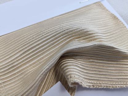 Tapestry Silk Ottoman Wide Ribbed Champagne White MSRP USD 600+/Yard